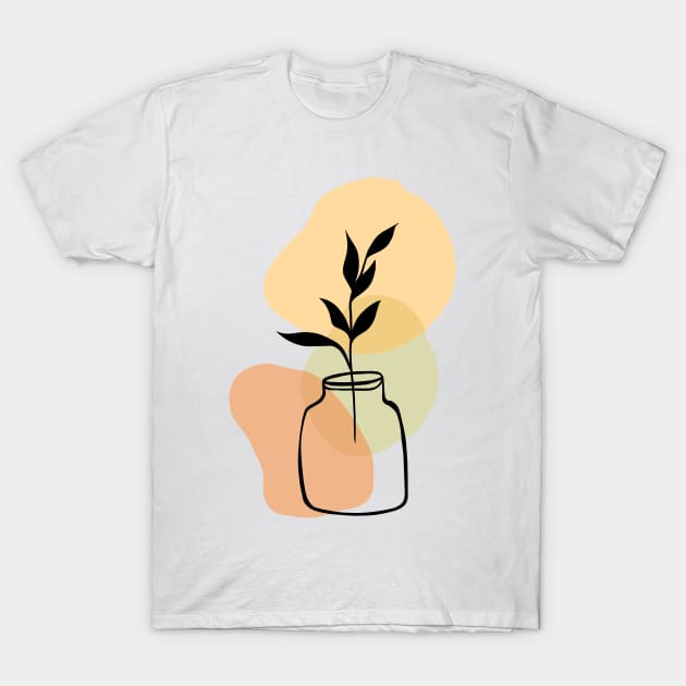 Abstract flower vase T-Shirt by Smoky Lemon
